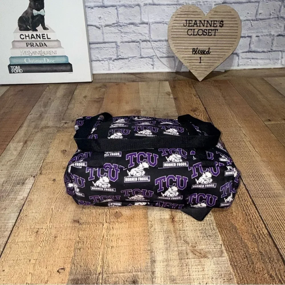 TCU Tote Bag by SAX Two Side Horned Frogs Purple Black Texas Christian Universit